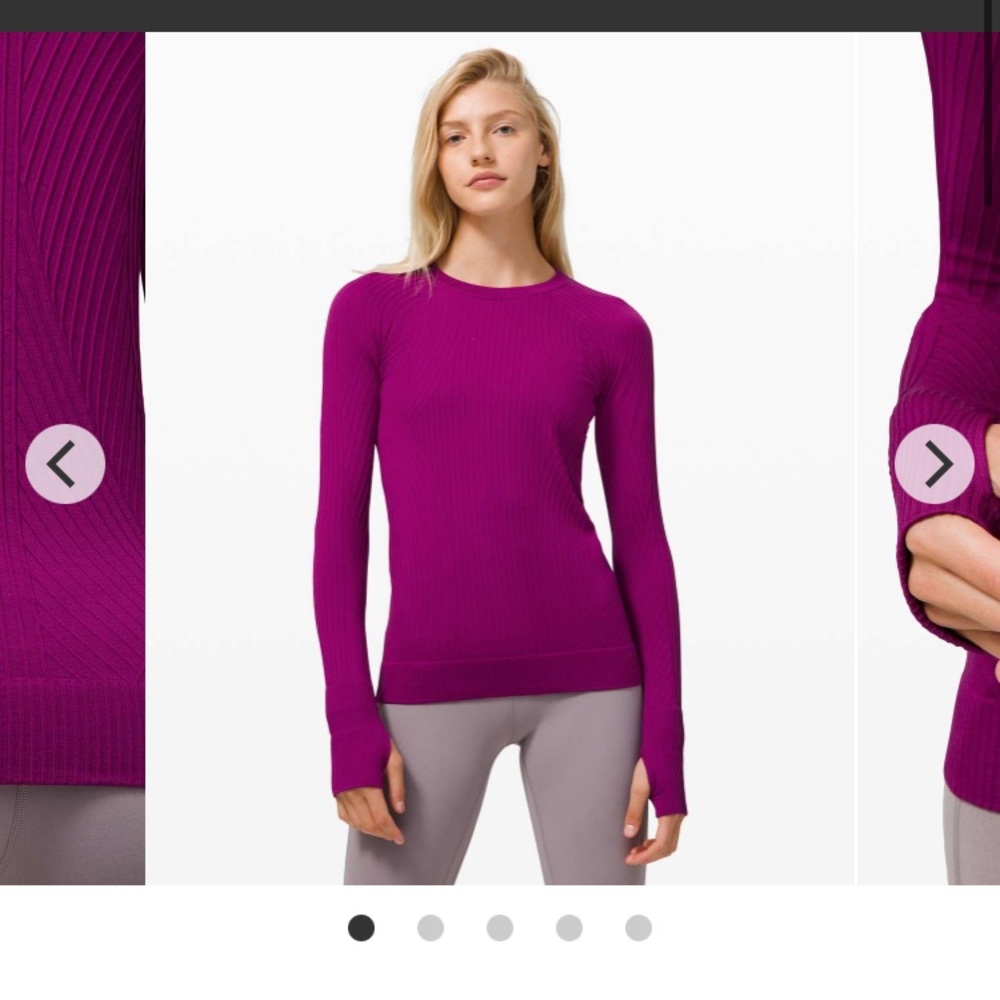 Lululemon Rest Less Pullover in Deep Fuschia size 4